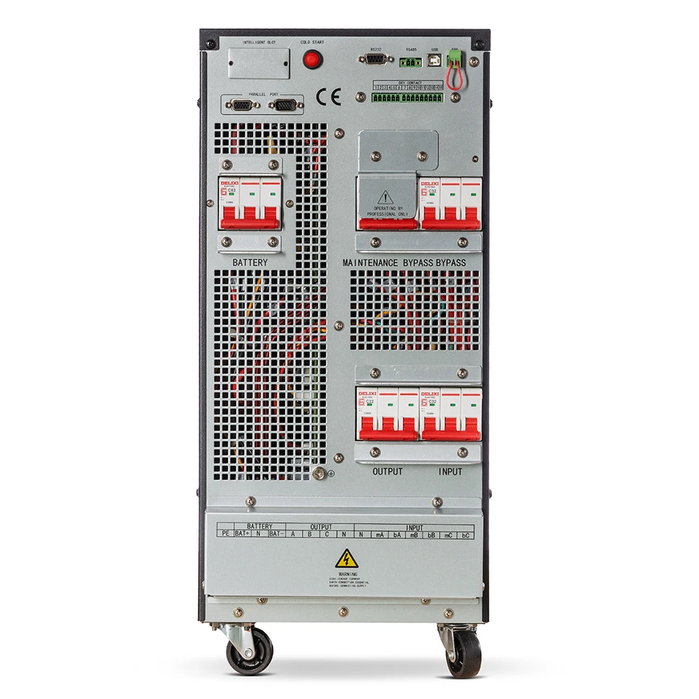 UPS TEOS 400 10kVA/10kW 3/3 10A (20 x Battery space)- 3310XLT20 πίσω όψη