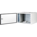 7U 19" Safebox B W600mm x D450mm Indoor IP55 Cabinet & Enclosure - LG ανοιχτή πόρτα