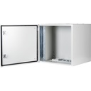 12U 19" Safebox B W600mm x D600mm Indoor IP55 Cabinet & Enclosure - LG ανοιχτή πόρτα