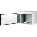 7U 19'' Safebox B W600mm x D300mm Outdoor IP55 Cabinet & Enclosure - LG ανοιχτή πόρτα