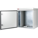 12U 19'' Safebox B W600mm x D300mm Outdoor IP55 Cabinet & Enclosure - LG ανοιχτή πόρτα
