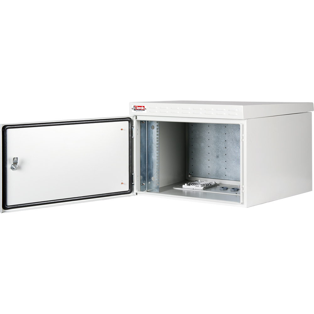 7U 19'' Safebox B W600mm x D600mm Outdoor IP55 Cabinet & Enclosure - LG ανοιχτή πόρτα
