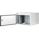7U 19'' Safebox B W600mm x D600mm Outdoor IP55 Cabinet & Enclosure - LG ανοιχτή πόρτα