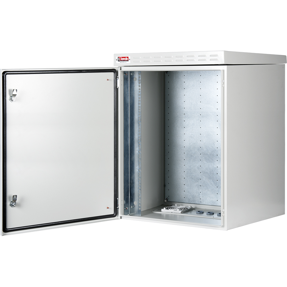 16U 19'' Safebox B W600mm x D600mm Outdoor IP55 Cabinet & Enclosure - LG ανοιχτή πόρτα