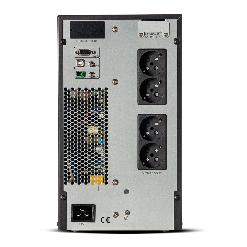 UPS PRIME TOWER 3kVA/3000W LCD with 6 x 12V 9Ah 12A - 1103XLTB6X9 πίσω όψη
