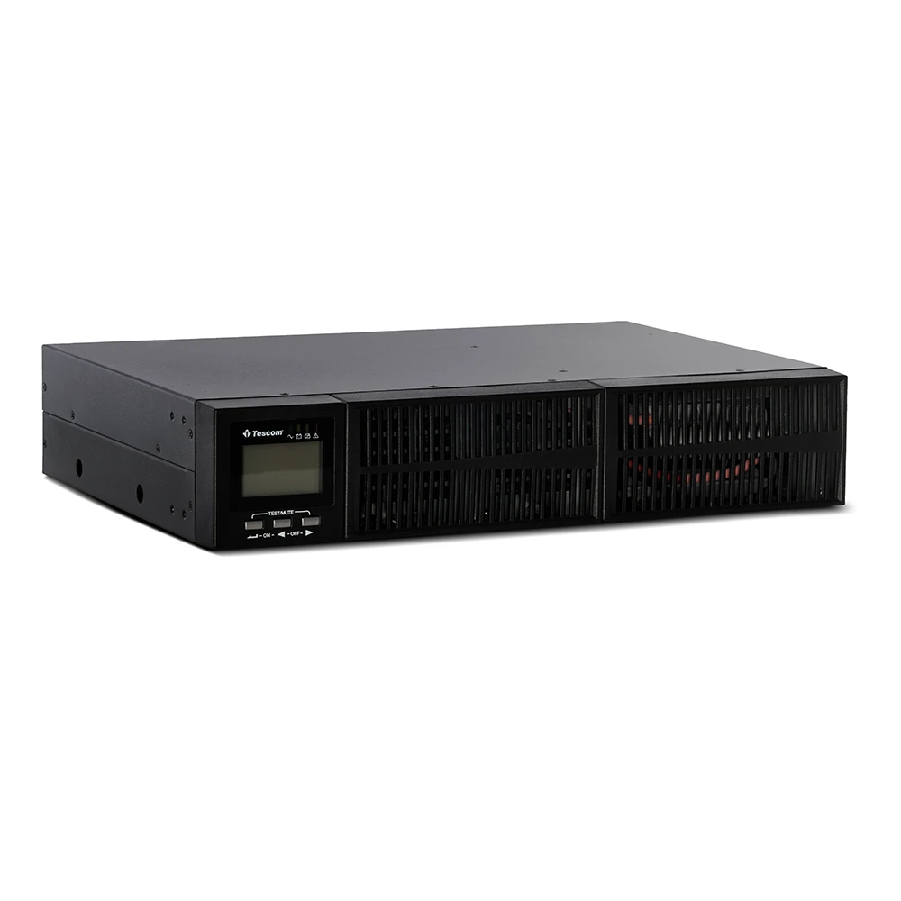 UPS PRIME RACK/TOWER 1kVA/1000W LCD with 2 x 12V 9Ah 12A - 1101XLRTB2X9-S  πλαϊνή όψη οριζόντια