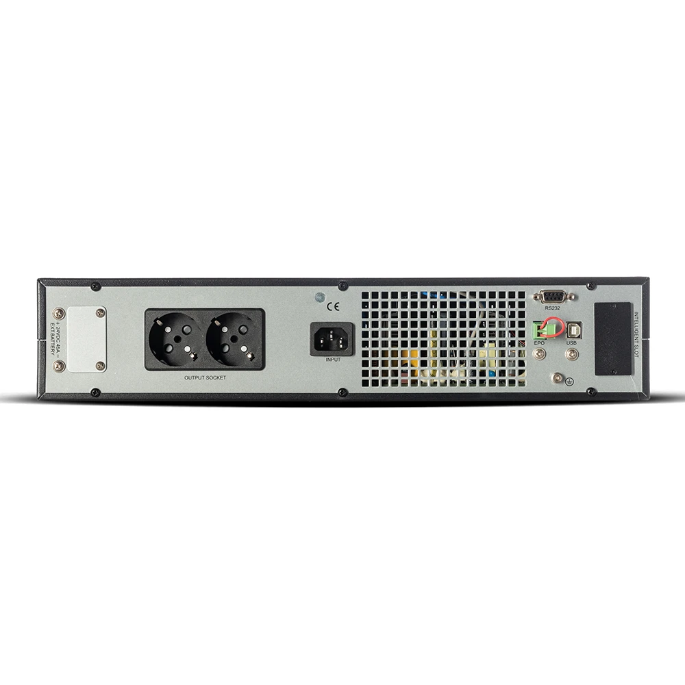 UPS PRIME RACK/TOWER 1kVA/1000W LCD with 2 x 12V 9Ah 12A - 1101XLRTB2X9-S πίσω όψη